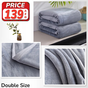 Marbella Plain Double Blanket King Size | Marbella Flannel Blanket