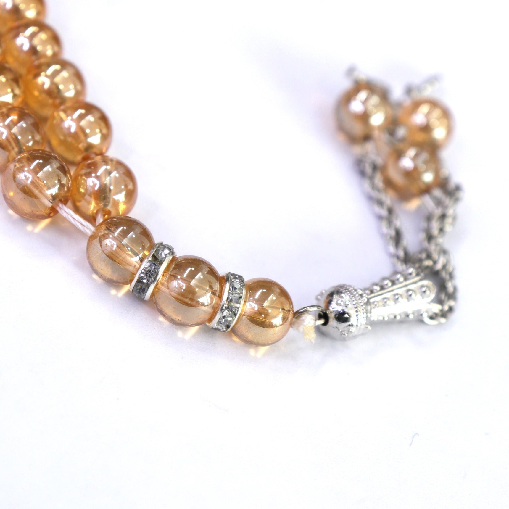 FLASH SALE ⚡ Small Stone Pearl Tasbeeh Circular Prayer 33 Beads