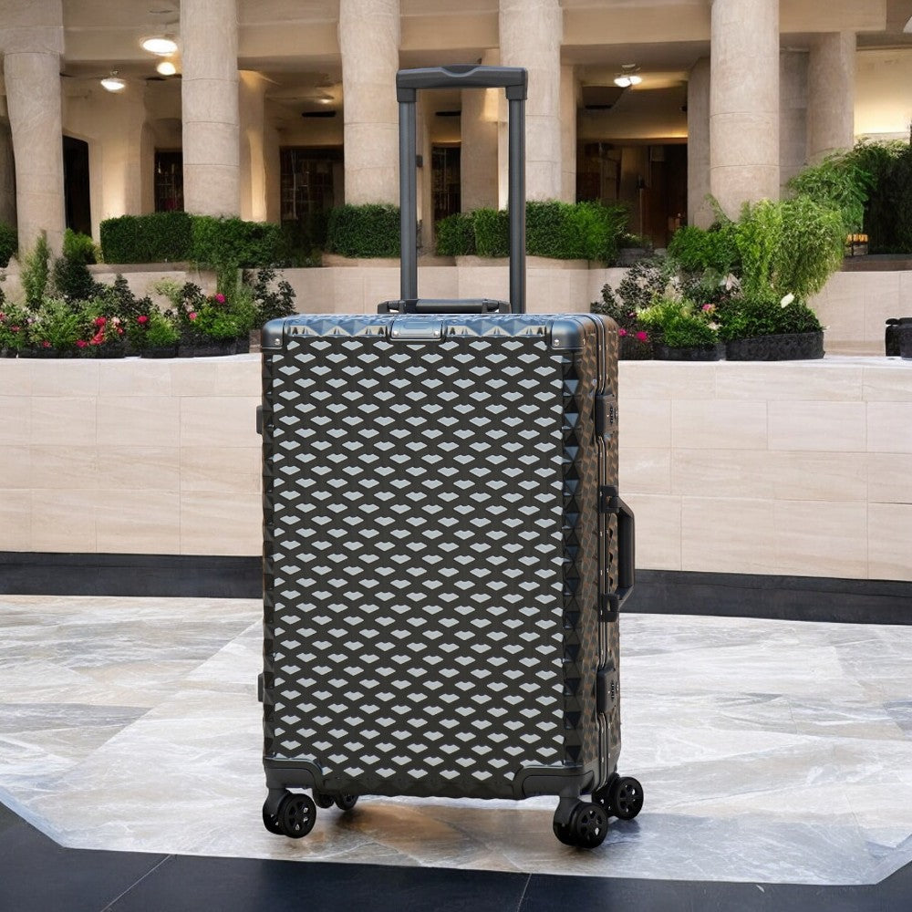 Aluminum 3D Diamond Luggage Full Set and Single Sizes Available in Stunning Colours at Zaappy