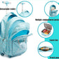 Kids Rolling Backpack with School Pouch Combo Set