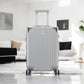 28" Silver Colour Aluminium Framed Hard Shell Without Zipper TSA Luggage With Spinner Wheel