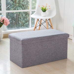 Folding Storage Box cum Organizer Sofa | Multipurpose Footrest Bench | 76x38x38 cm