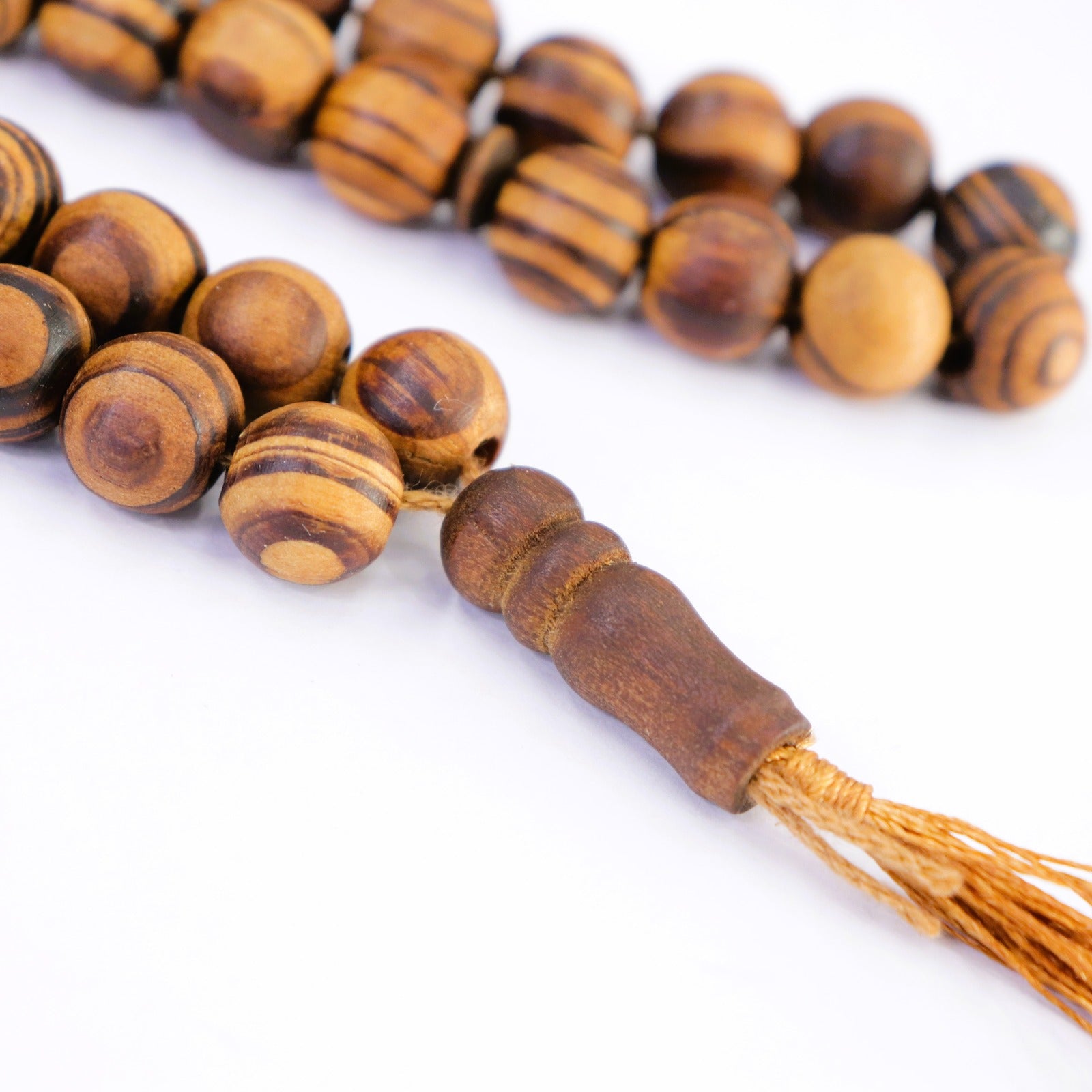 Natural Wooden Tasbeeh Misbaha Prayer Beads | Rosary Zikr Beads Zaappy