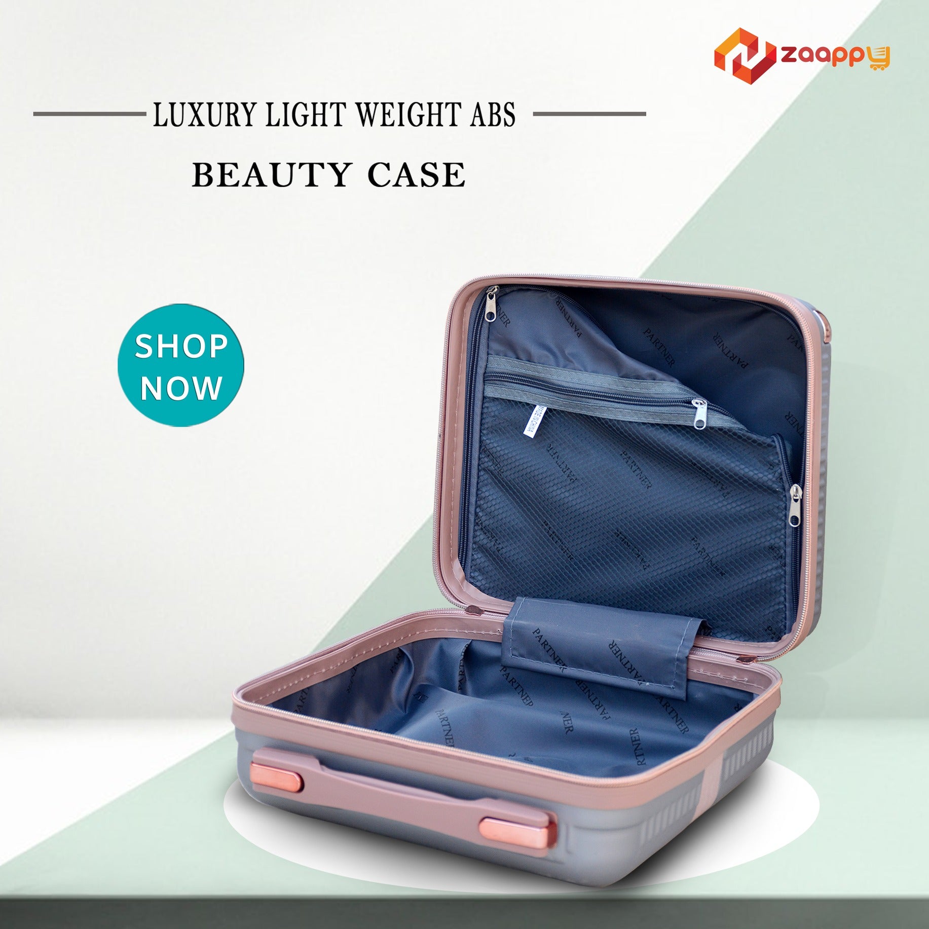 Luxury ABS Beauty Case Lightweight Make Up Box