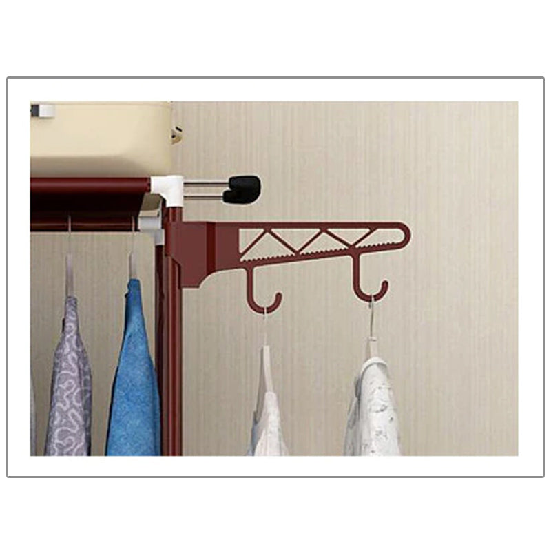 Simple Stainless Steel Clothes Hanger | Metal Wardrobe Bedroom Hanger