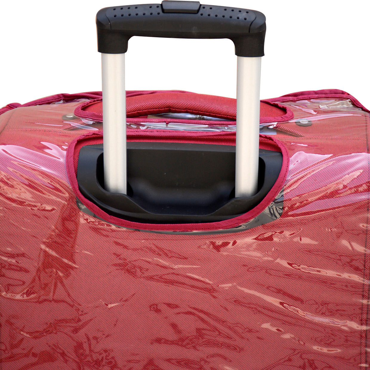 Premium Luggage 4 Wheel Red With Cover | 4 Pcs Luggage Set