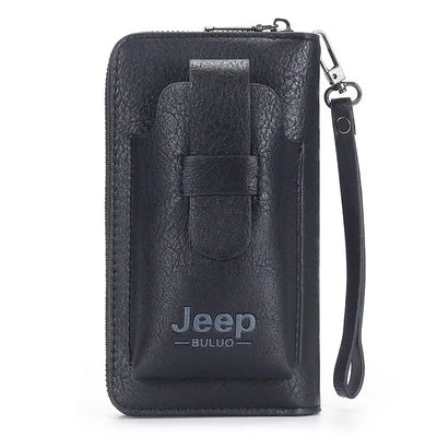 Jeep Buluo Leather Men Clutch Wallet | Trending Smart Wallet