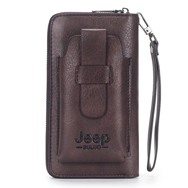 Jeep Buluo Leather Men Clutch Wallet | Trending Smart Wallet