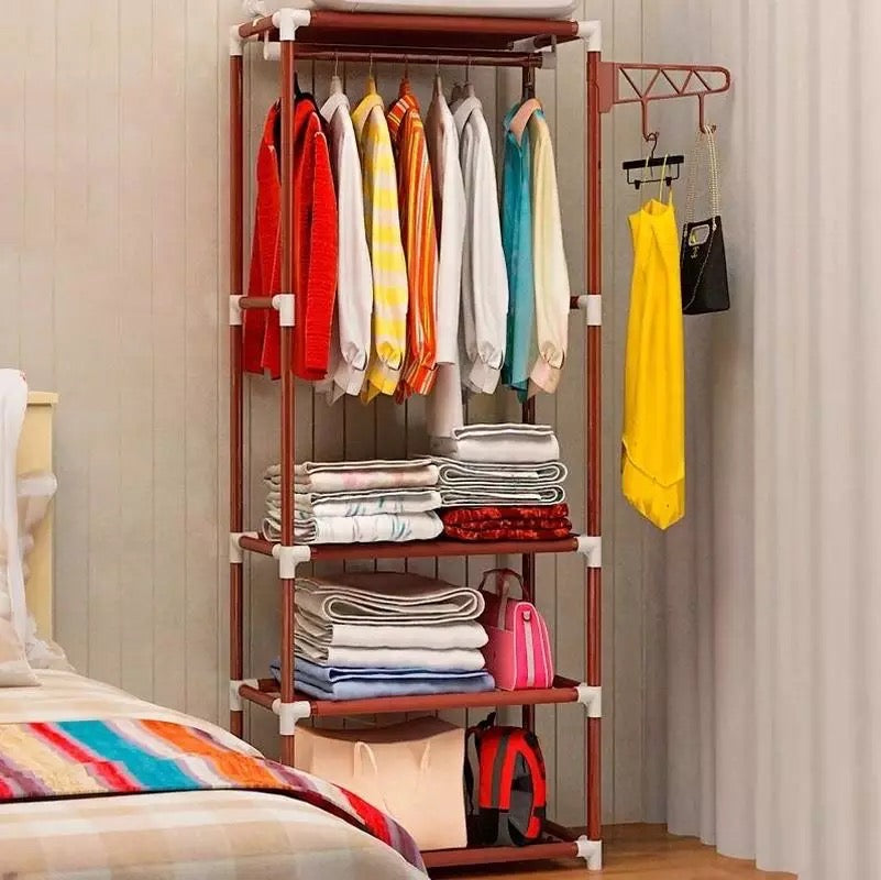 Simple Stainless Steel Clothes Hanger | Metal Wardrobe Bedroom Hanger