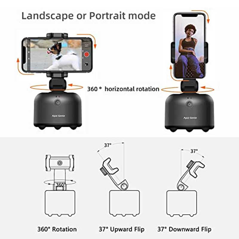 Bluetooth Robot Camera Stand  360 Degree