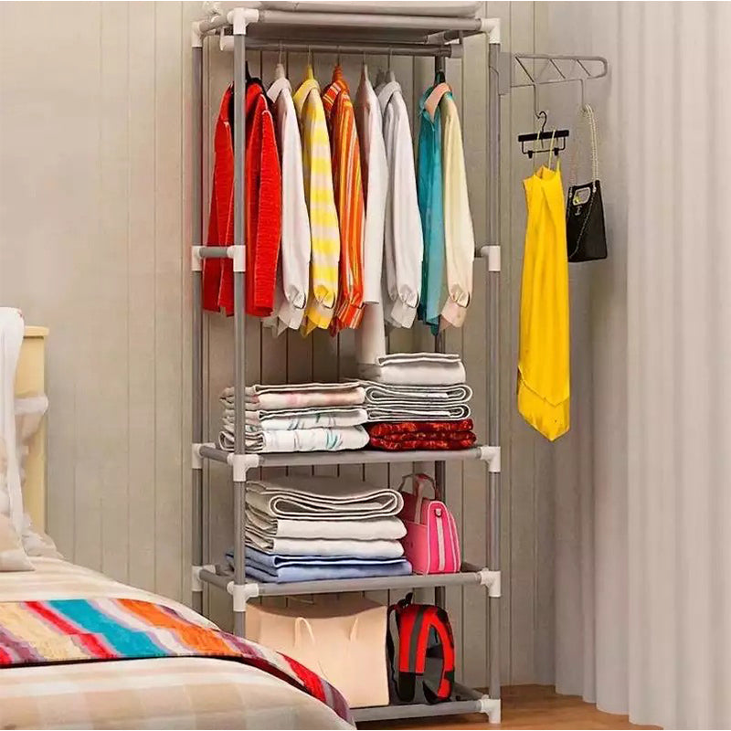 Simple Stainless Steel Clothes Hanger | Metal Wardrobe Bedroom Hanger