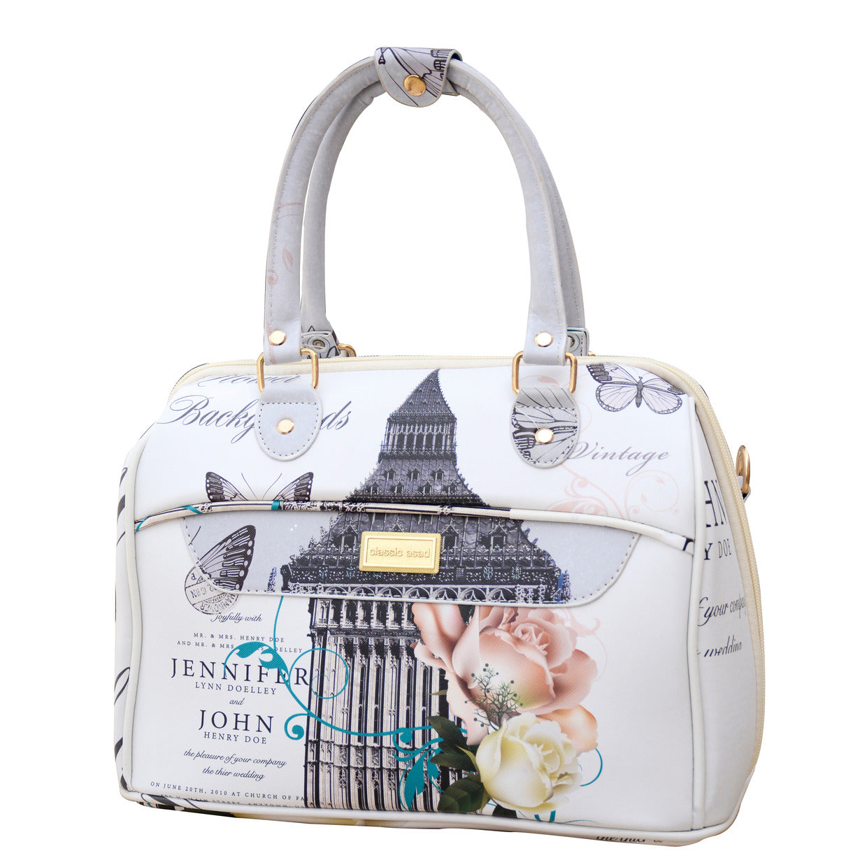 Butterfly PU Printed Tower Material Luggage