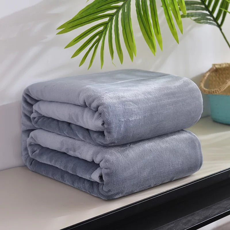 Marbella Plain Single Blanket | Marbella Flannel Blanket