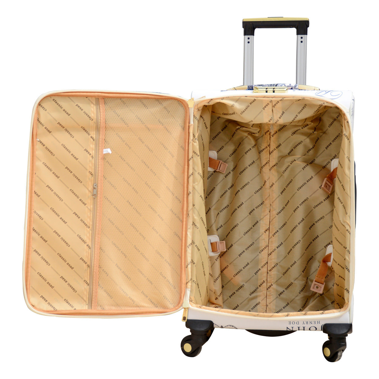 Butterfly PU Printed Tower Material Luggage | Soft shell Trolley Bag | 4 Pcs Set 7" 20" 24" 28 Inches