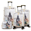 Butterfly PU Printed Tower Material Luggage | Soft shell Trolley Bag | 4 Pcs Set 7